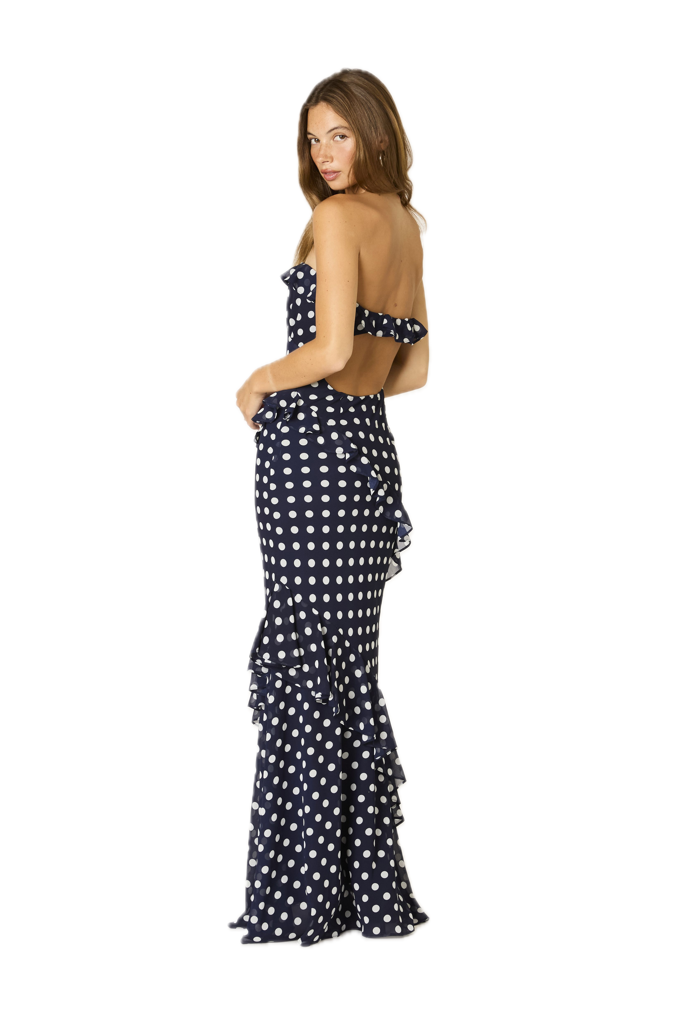 Ella Dotted Maxi Dress