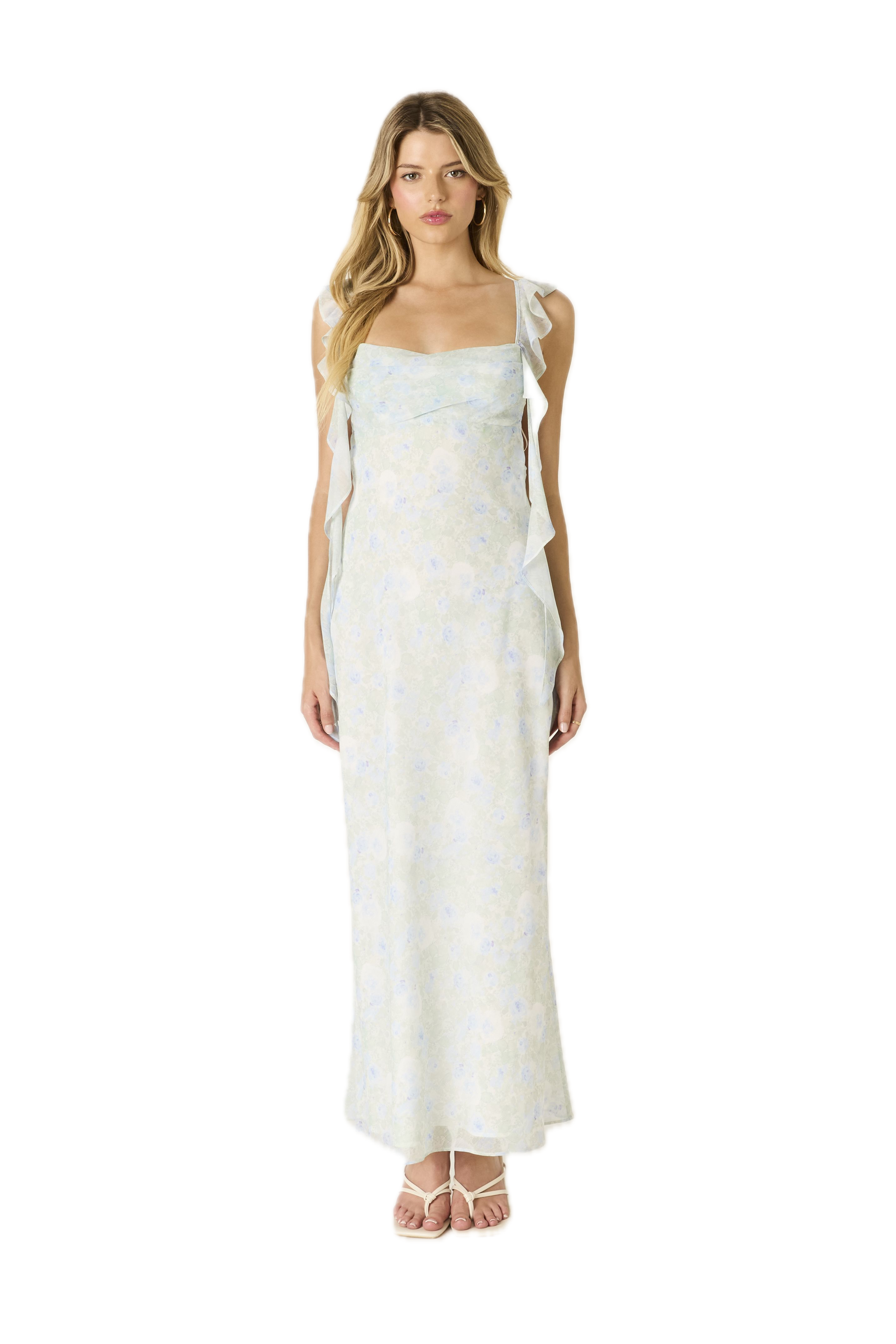 Printed Fountain Maxi Dress