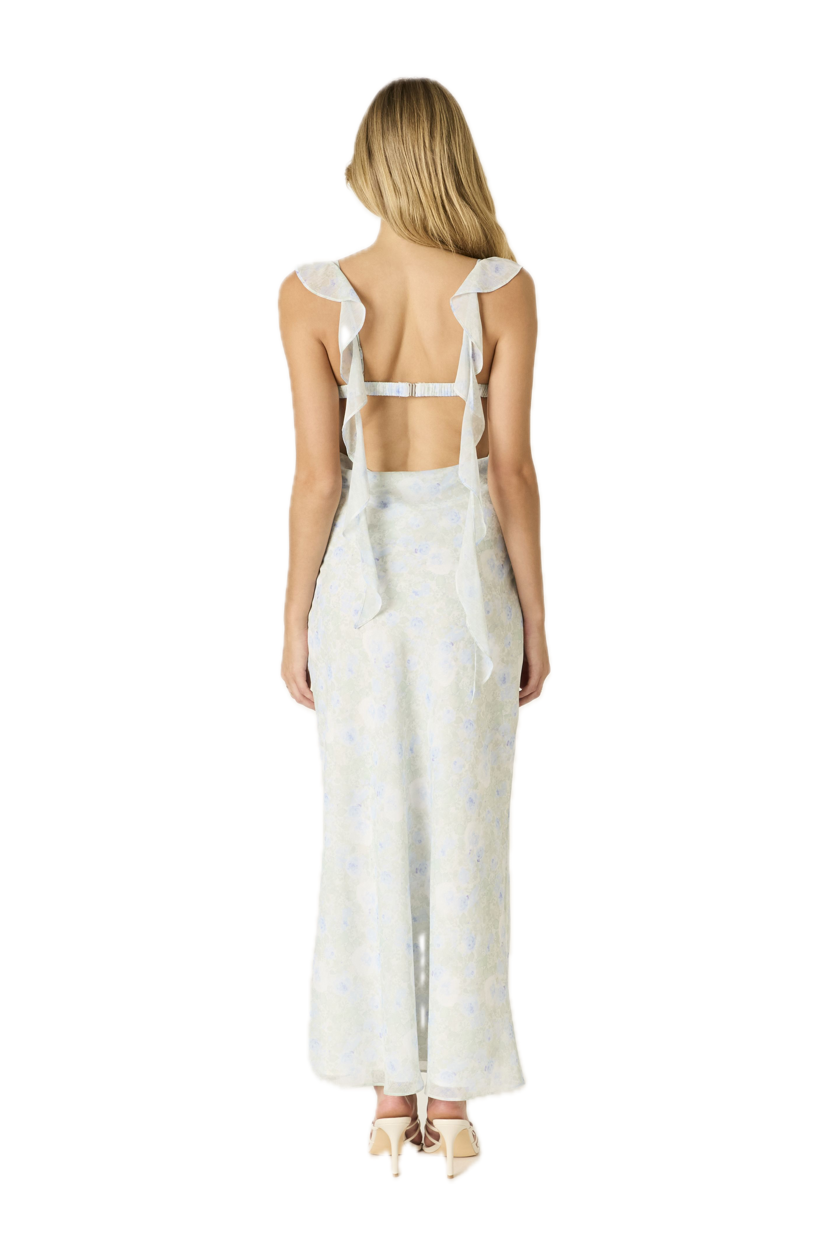 Printed Fountain Maxi Dress