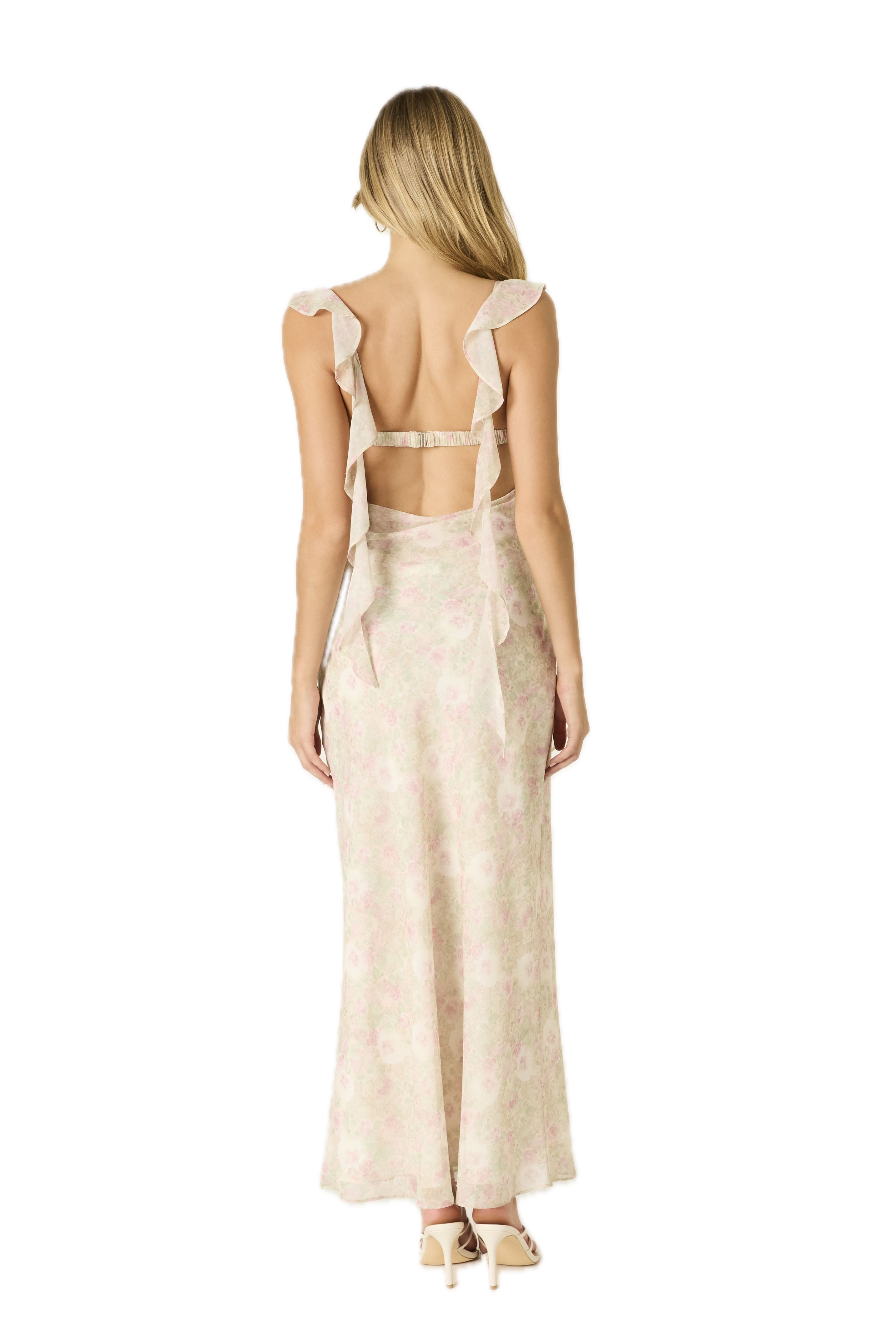 Printed Fountain Maxi Dress