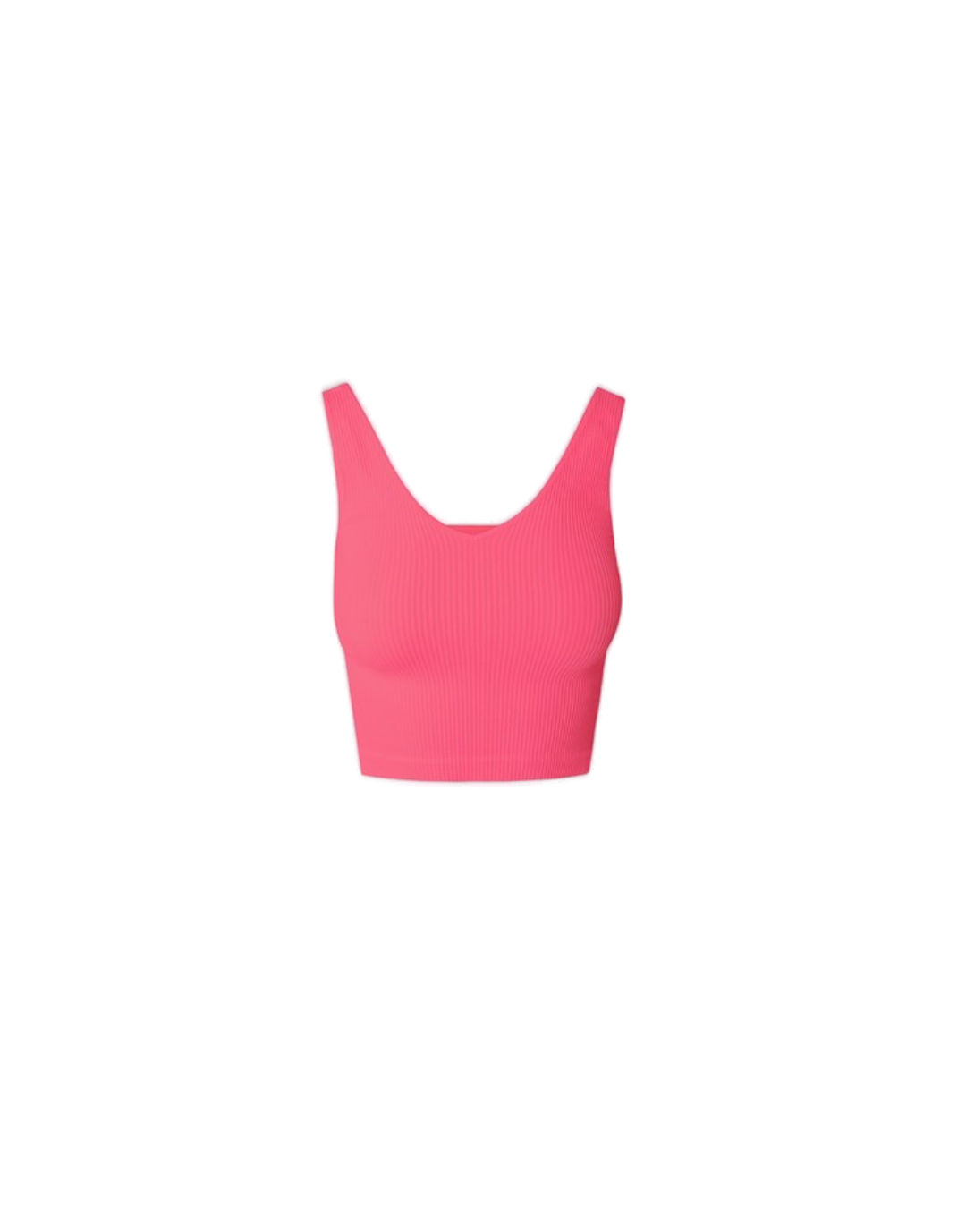 Miel Rib V-Neck Crop Top