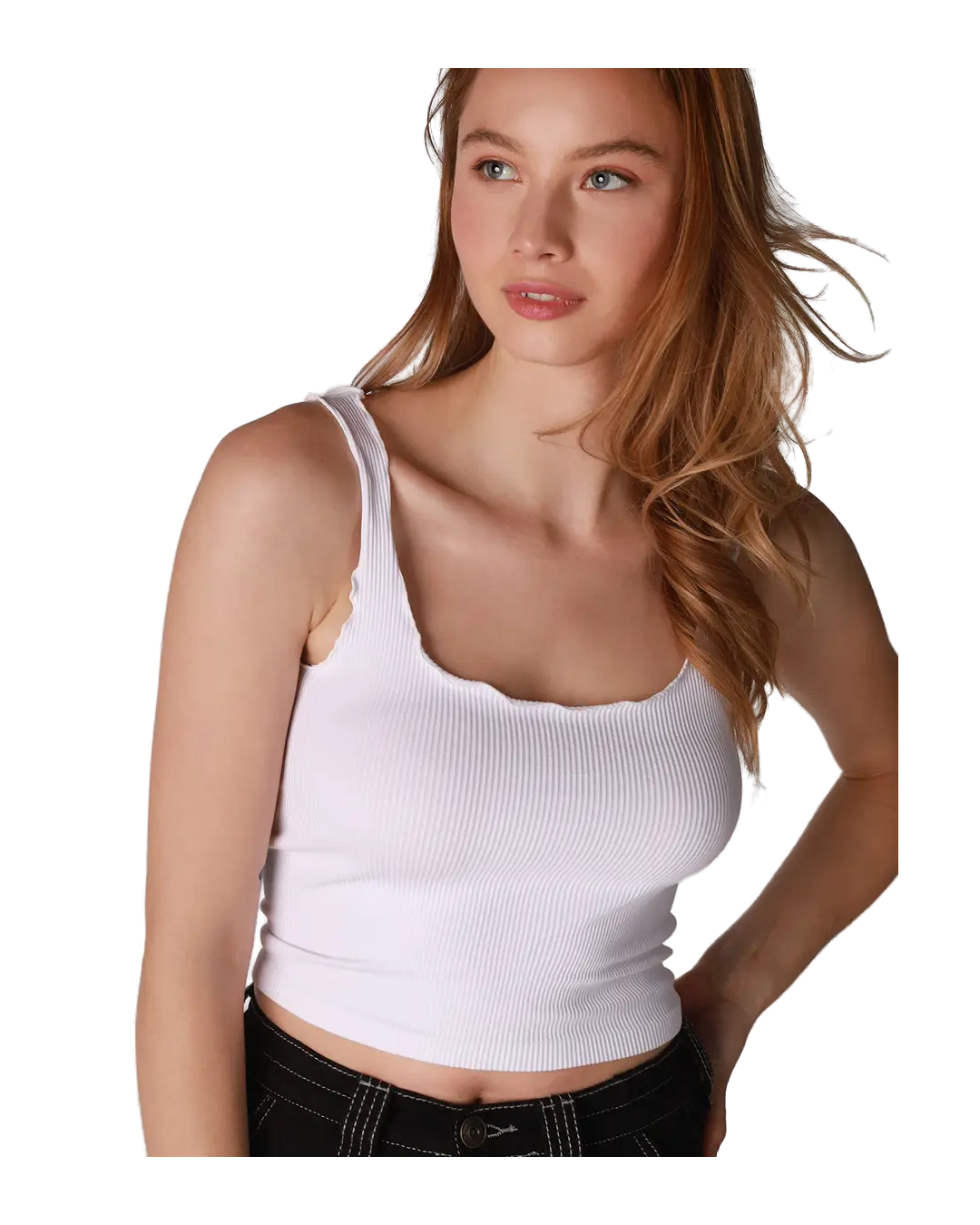 Lettuce Edge Crop Top